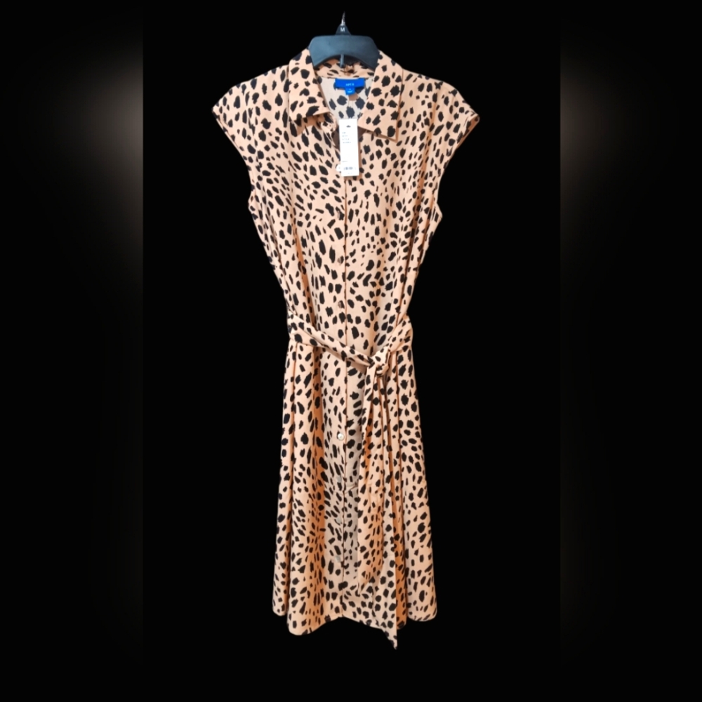 Leopard Print Sleeveless Dress
